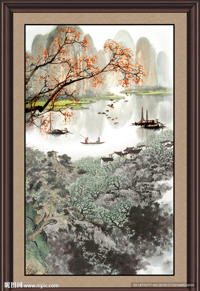 山水国画 巨幅山水