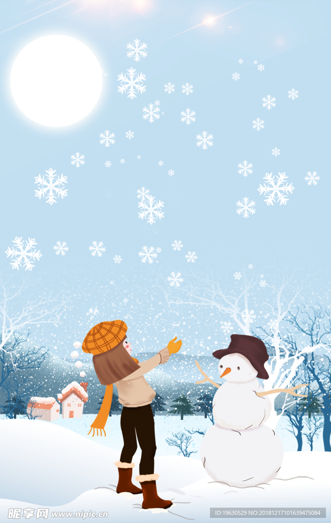 冬天雪人