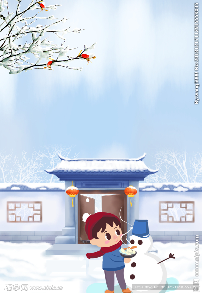 冬天雪人
