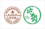 美食城矢量标志