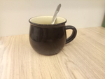 咖啡杯 黑色咖啡杯 茶杯 勺子