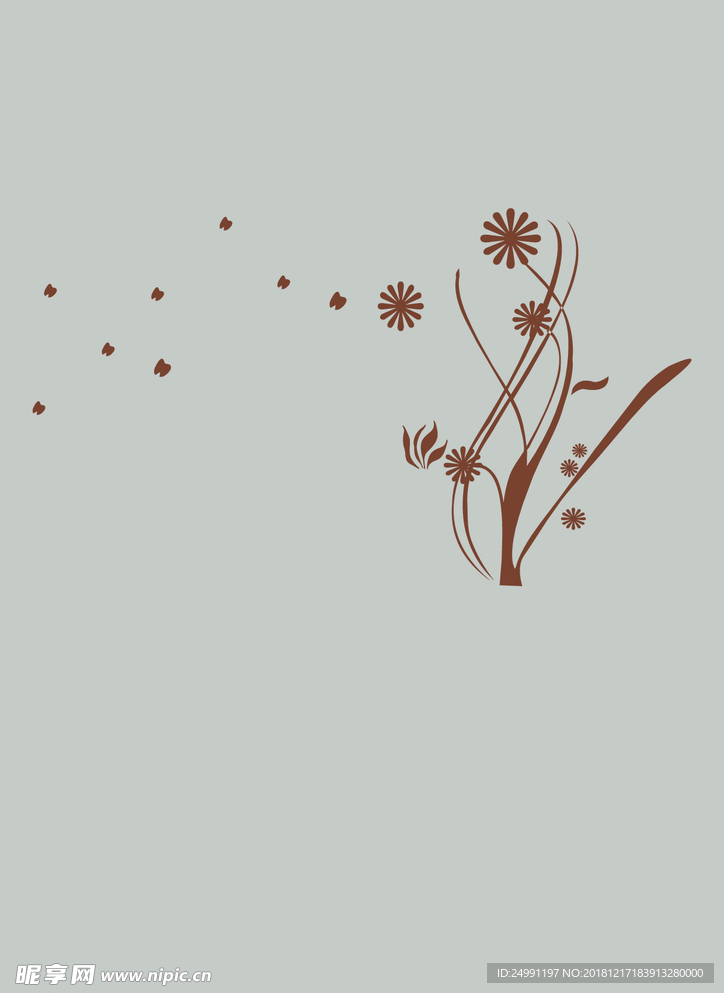简单矢量花纹