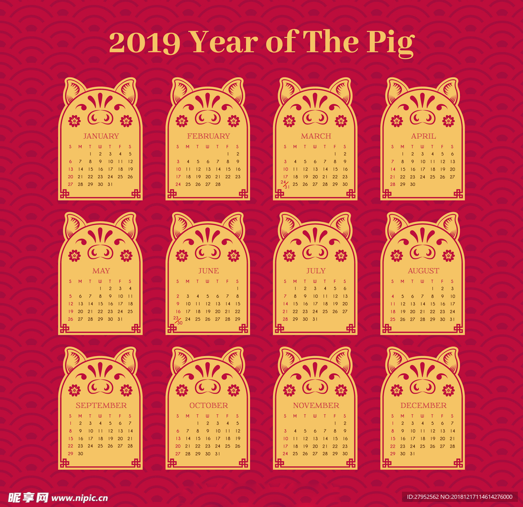 2019猪年素材