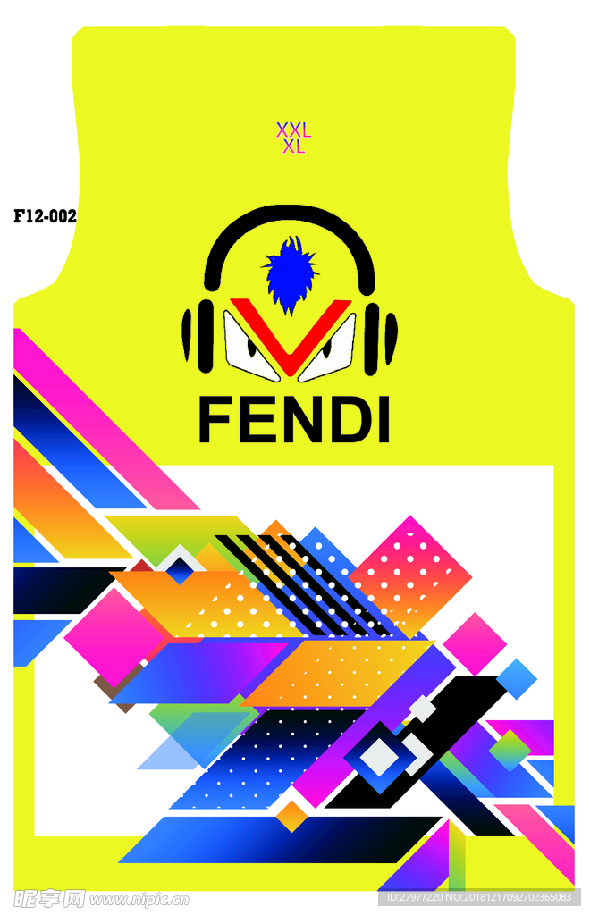 服装设计  fendi T恤