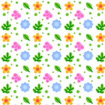 矢量花朵拼接