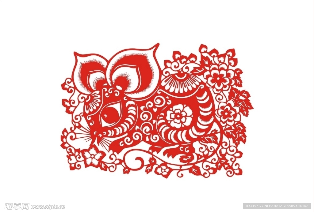 老鼠剪纸