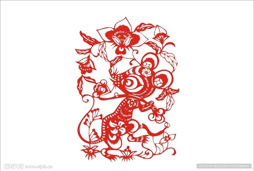 老鼠剪纸