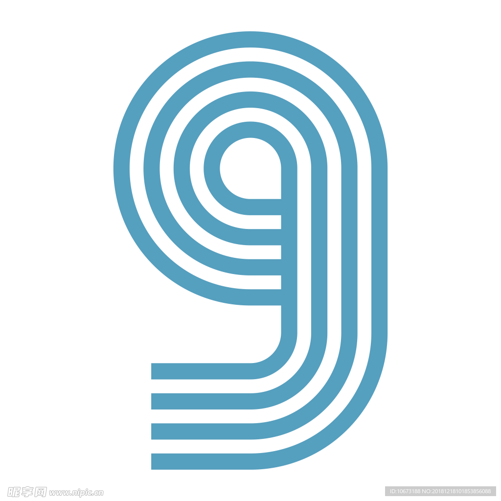 卡通数字