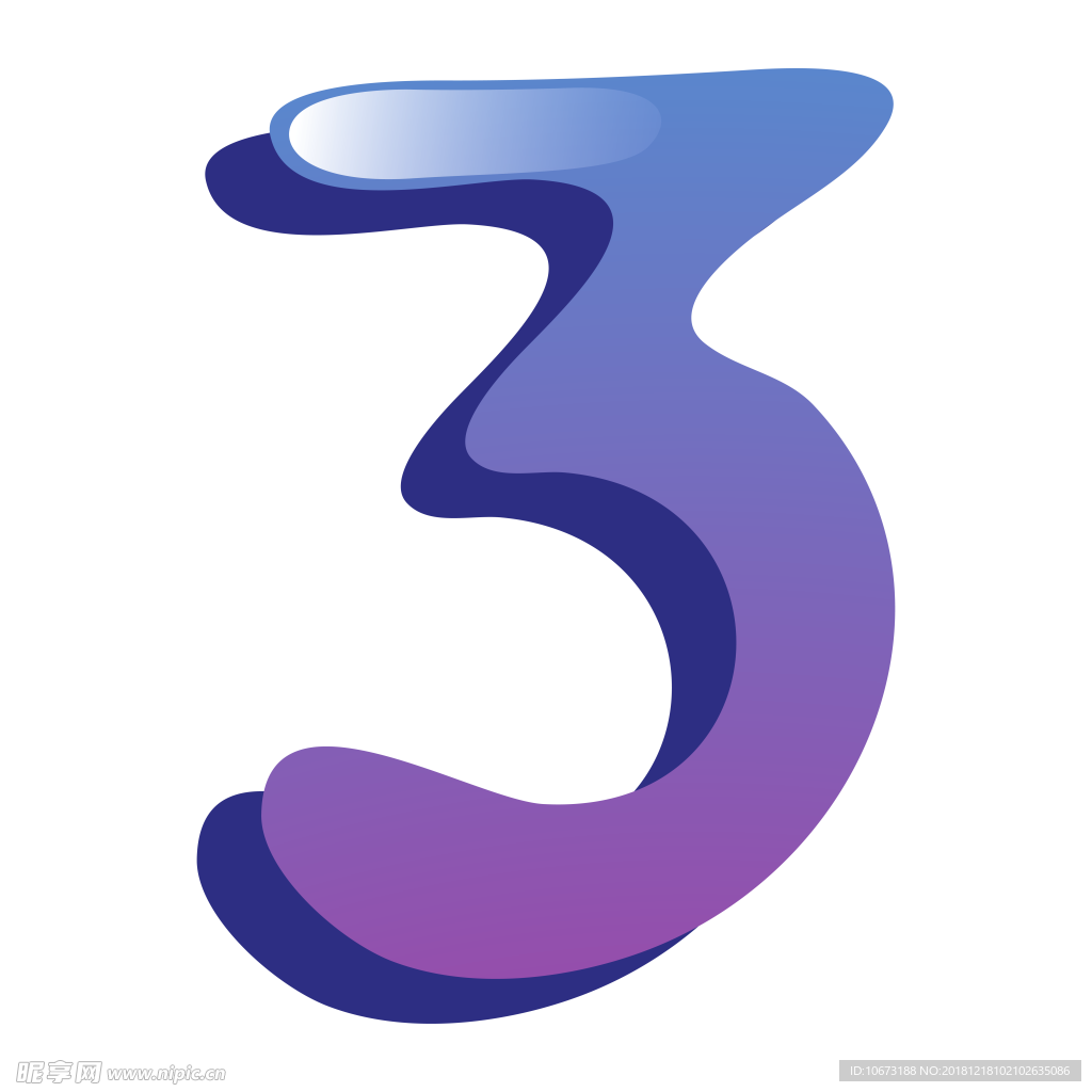 卡通数字