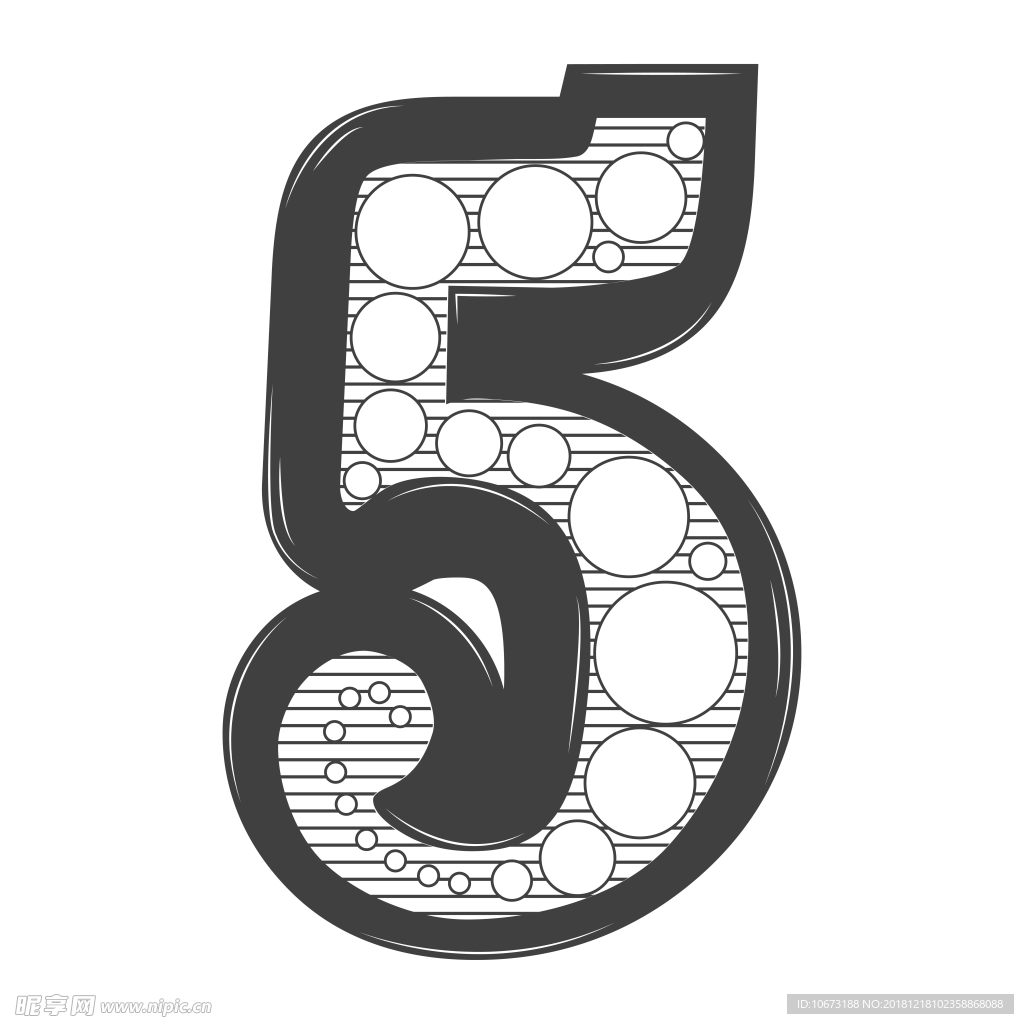 多彩数字图片