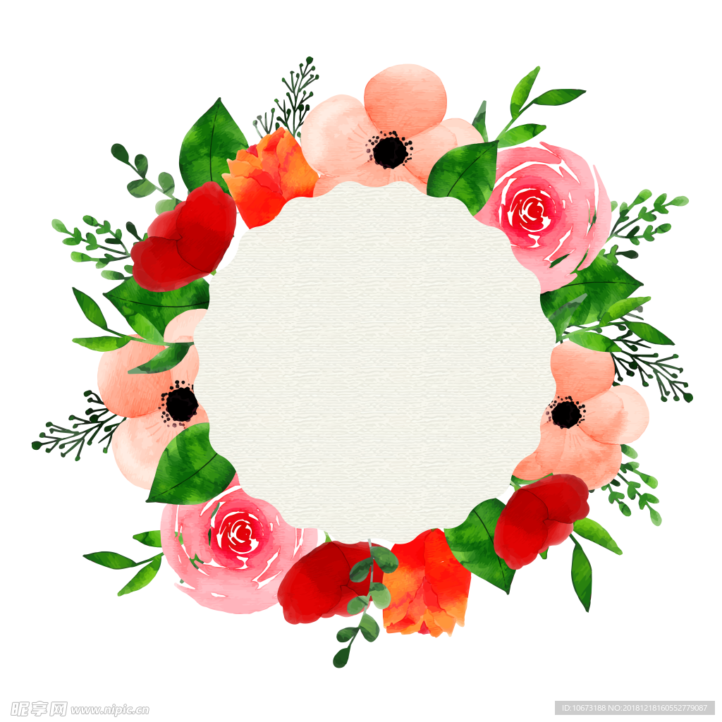 卡通花环图片