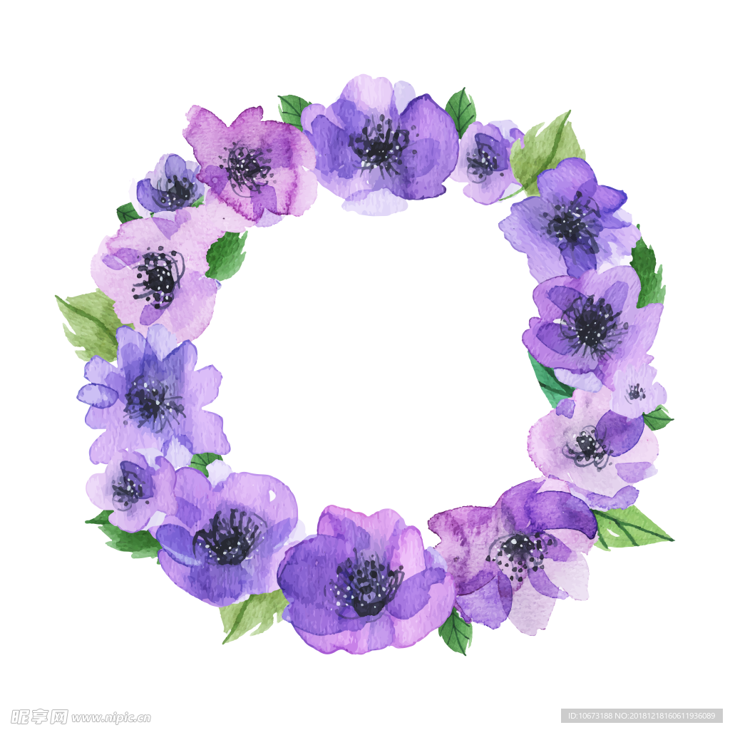 卡通花环图片