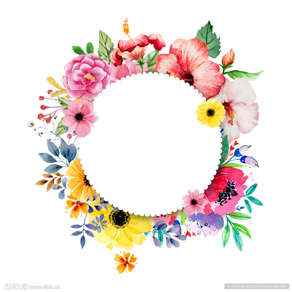 卡通花环图片