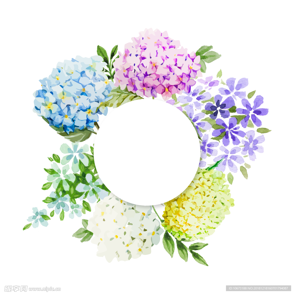 卡通花环图片