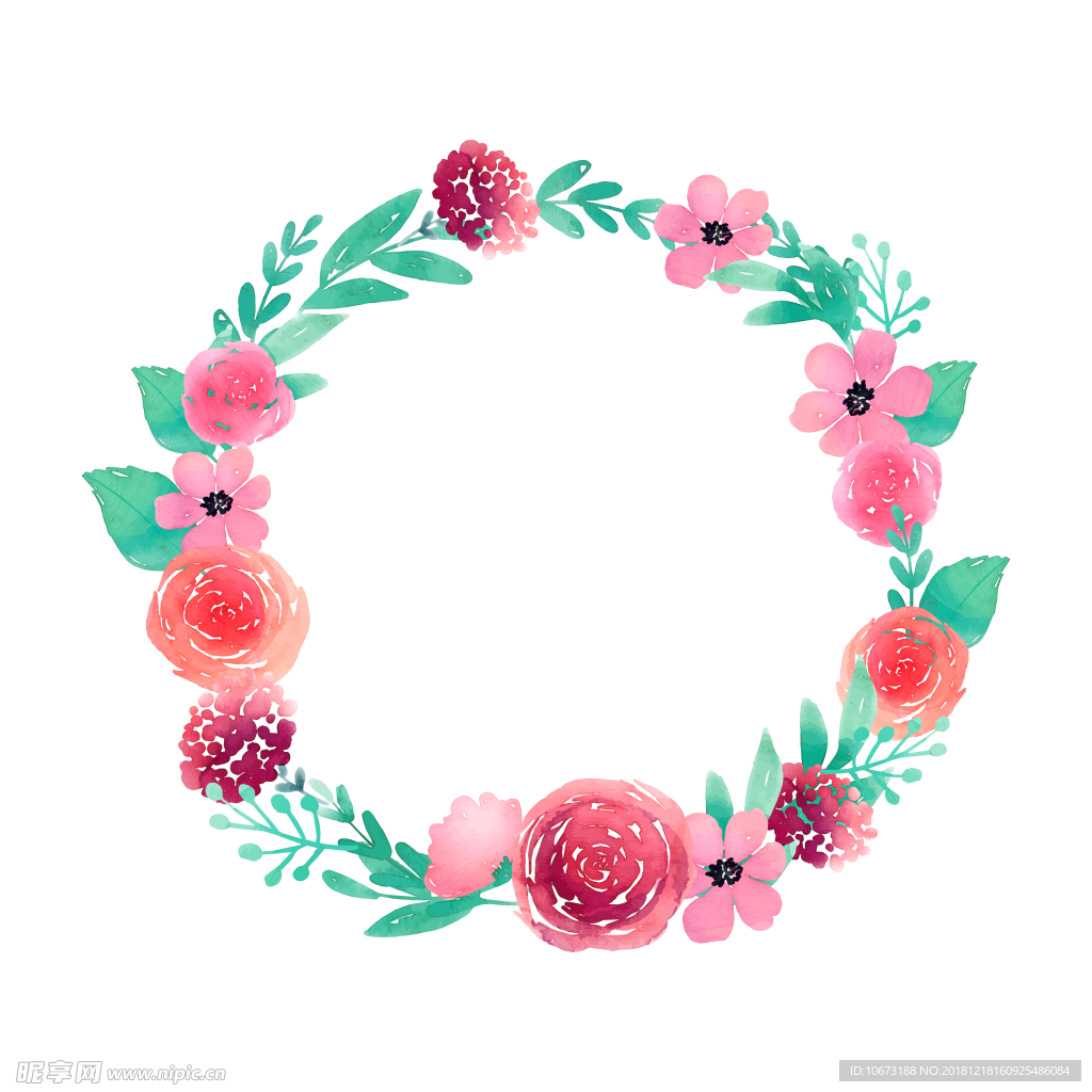 卡通花环图片