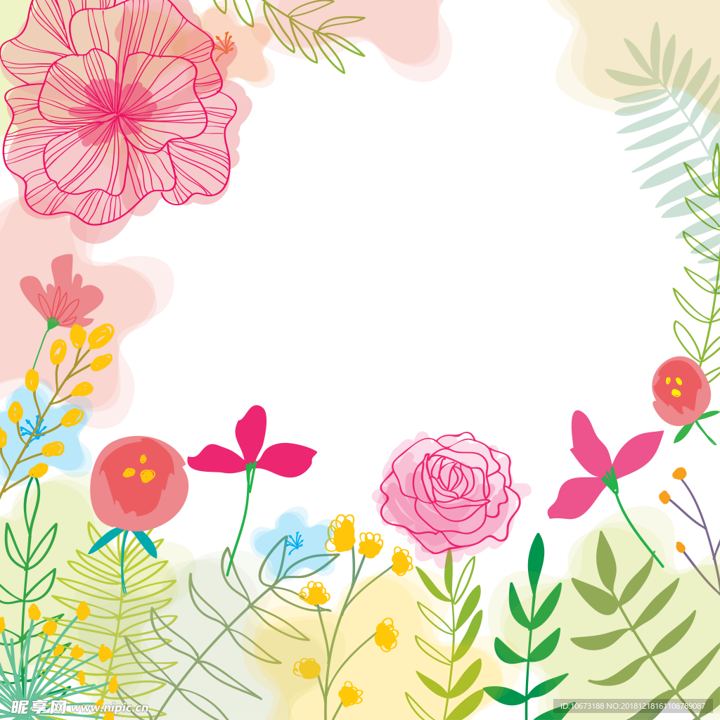 卡通花环图片