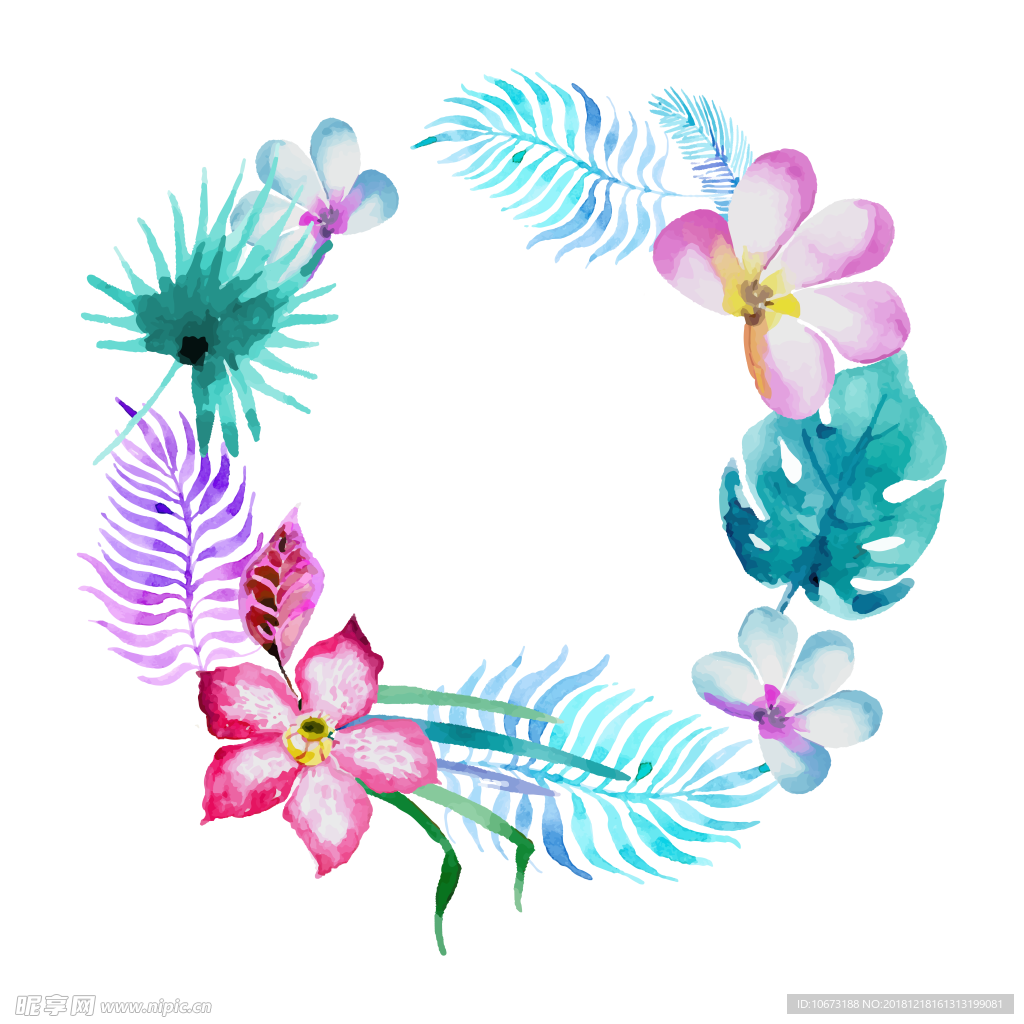 卡通花环图片