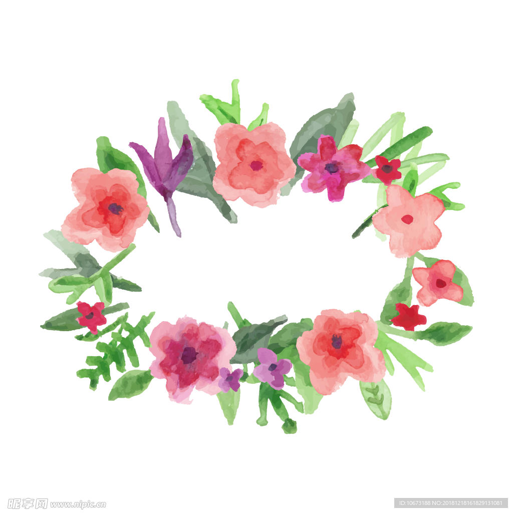 卡通花环图片