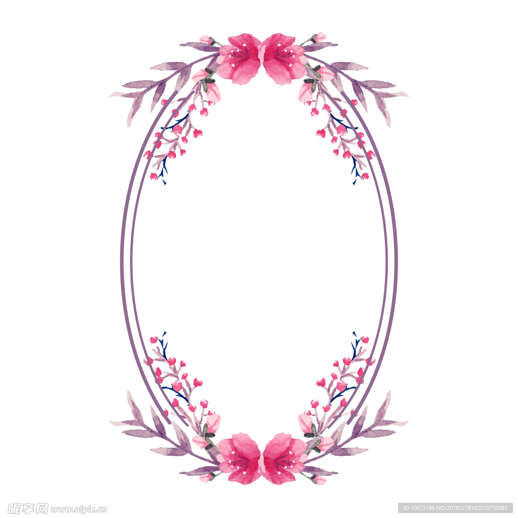卡通花环图片