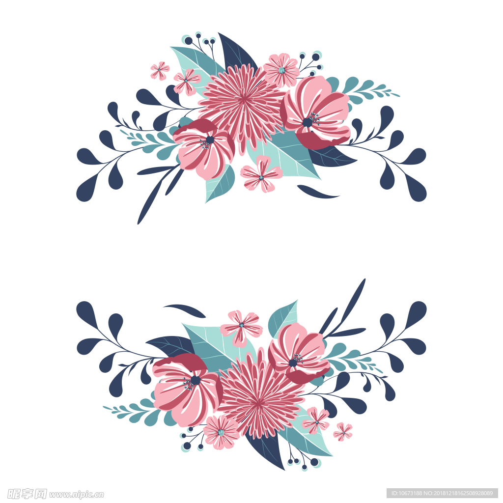 卡通花环图片