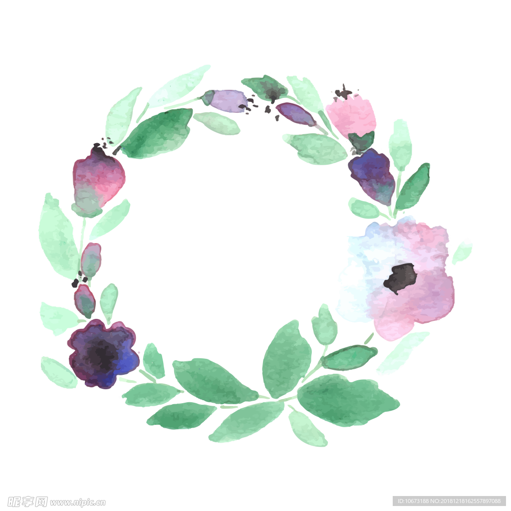 卡通花环图片