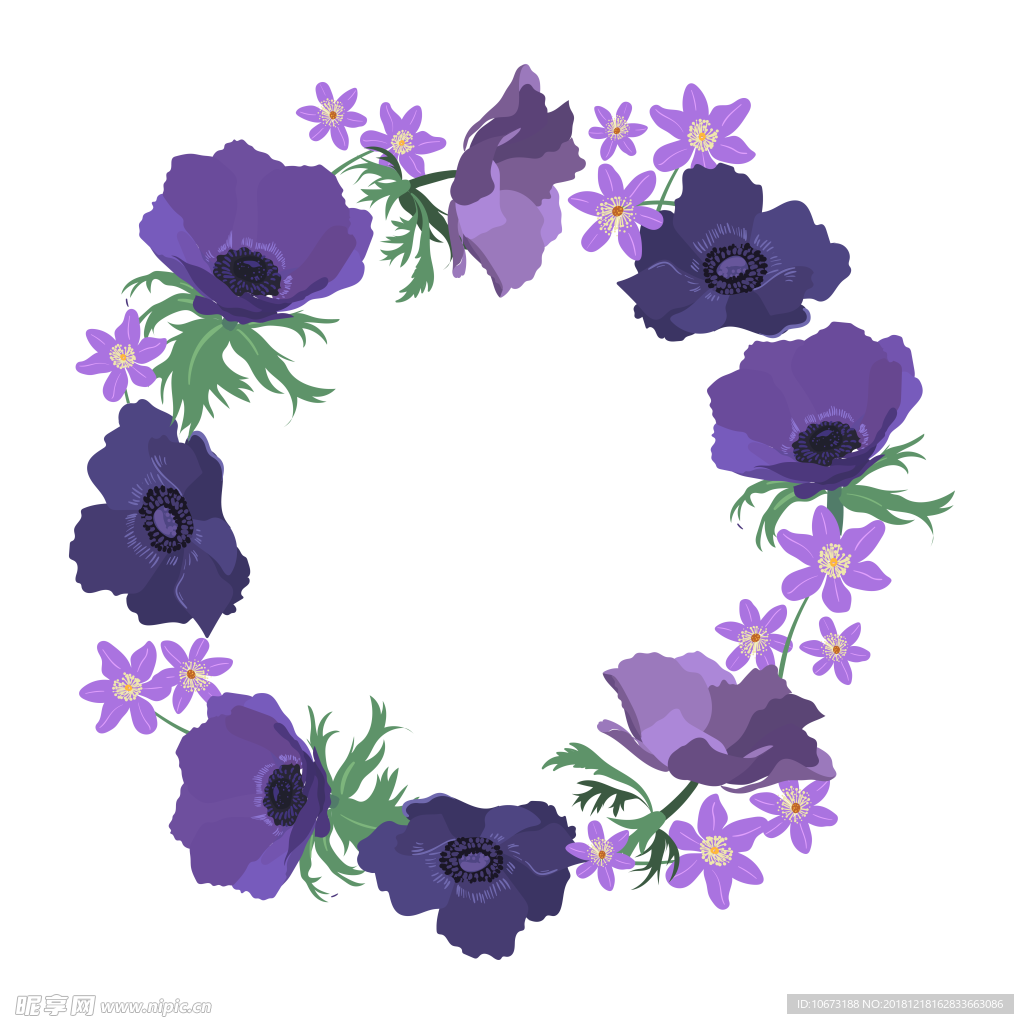 卡通花环图片