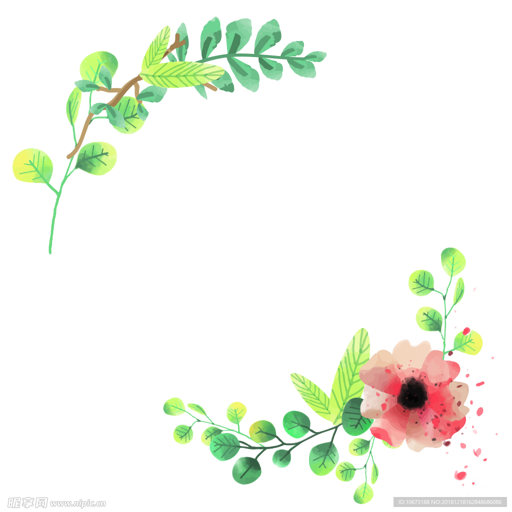 卡通花环图片