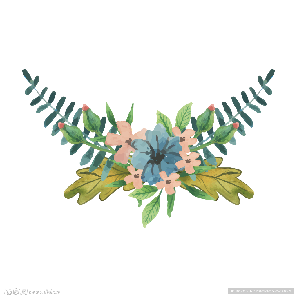 卡通花环图片