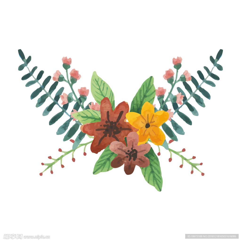 卡通花环图片