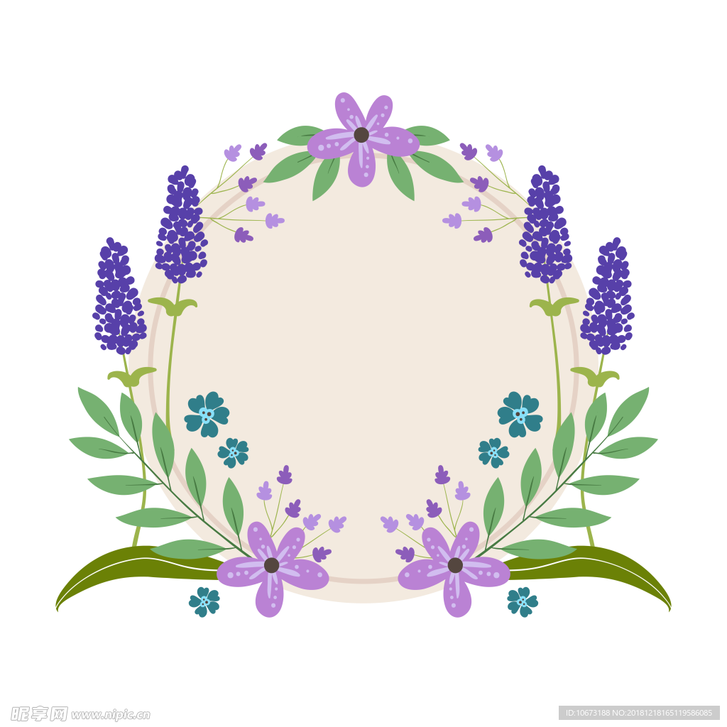卡通花环图片