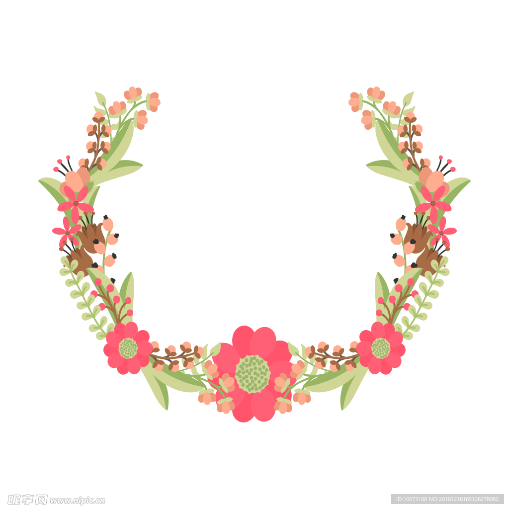 卡通花环图片