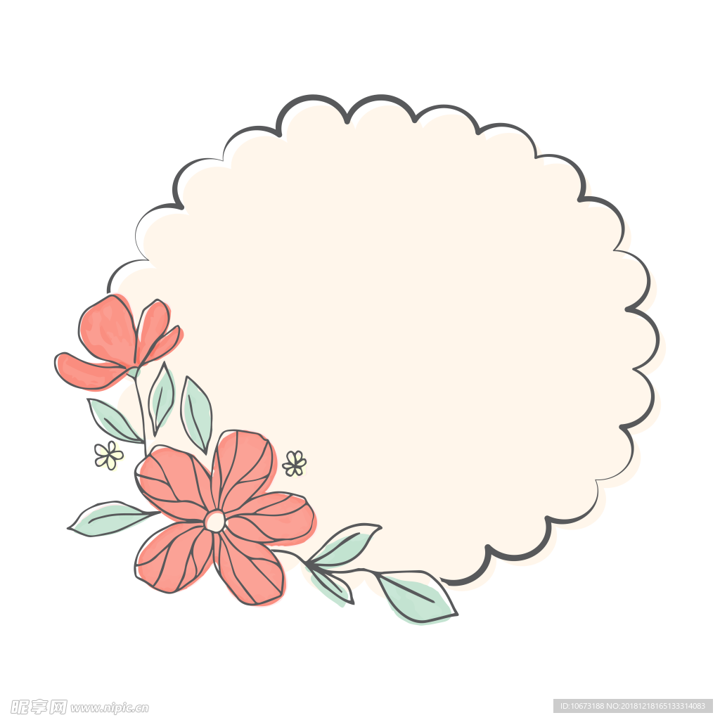 卡通花环图片