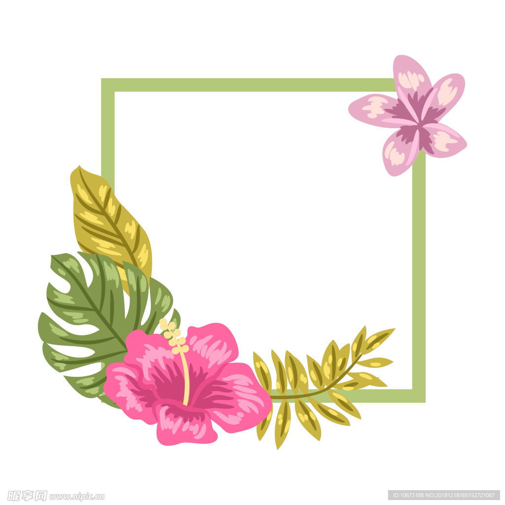 卡通花环图片