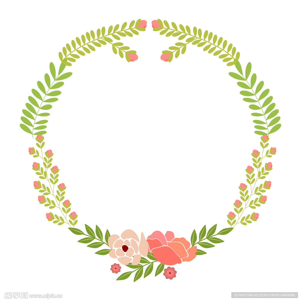 卡通花环图片