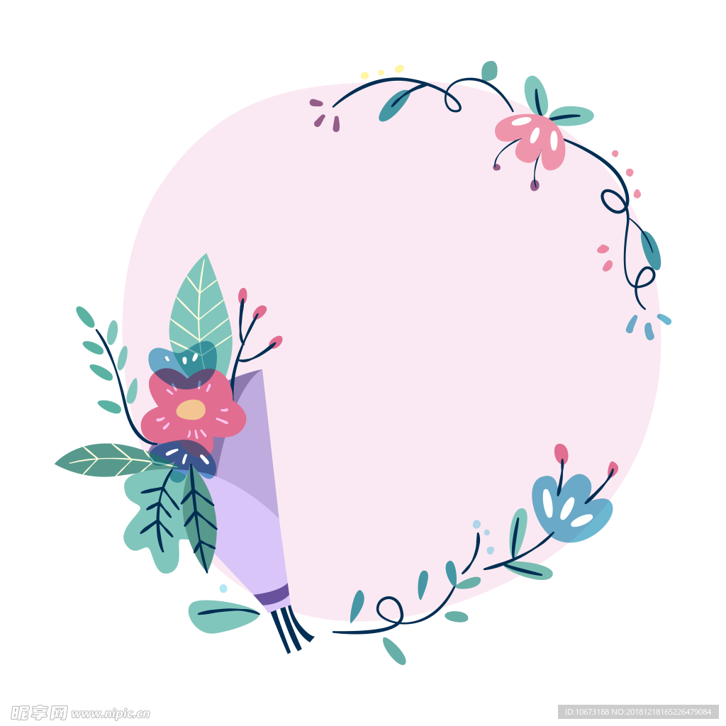 卡通花环图片
