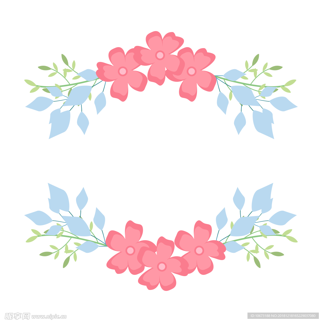 卡通花环图片