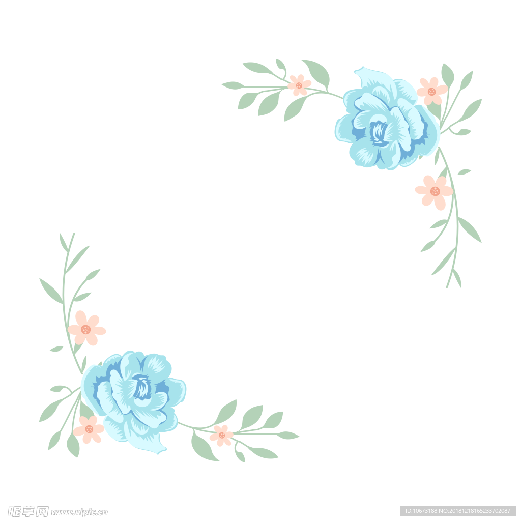卡通花环图片