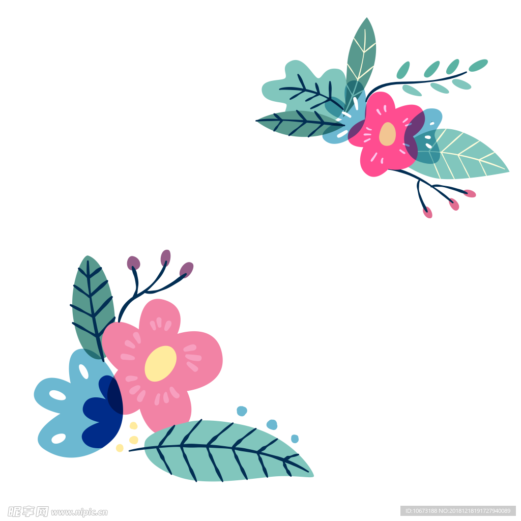 卡通花环图片