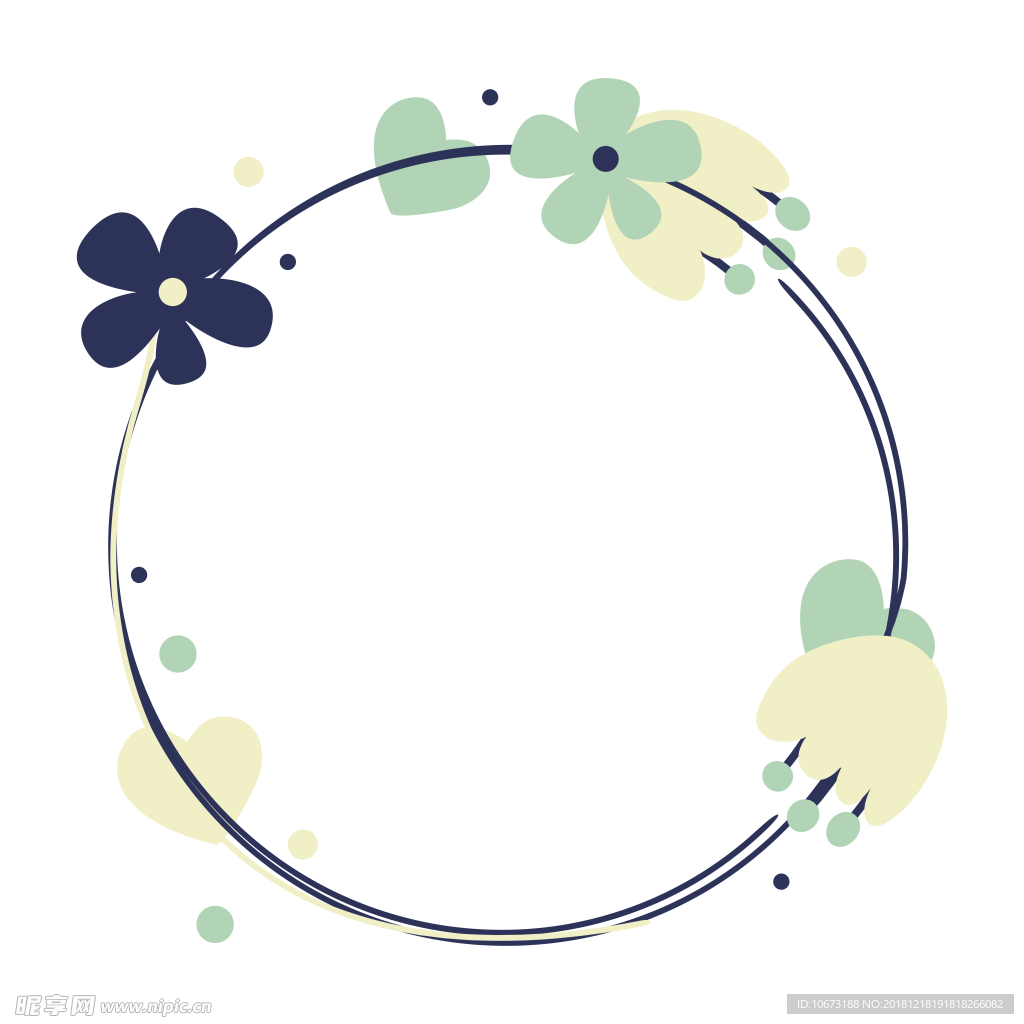 卡通花环图片