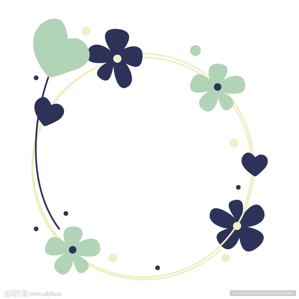 卡通花环图片