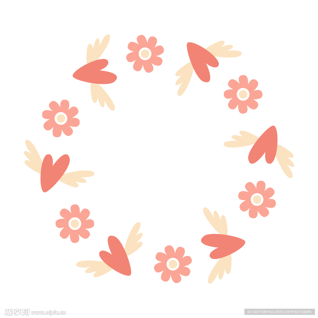 卡通花环图片