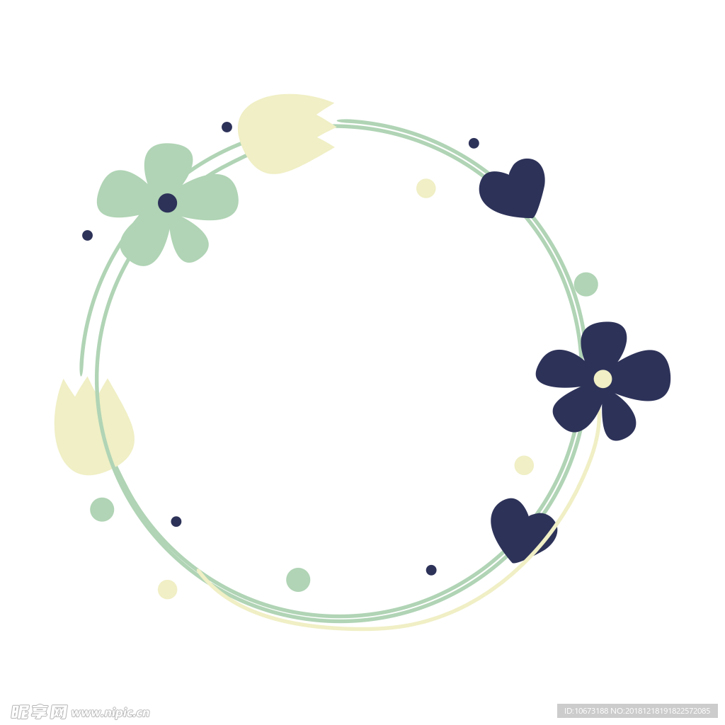 卡通花环图片