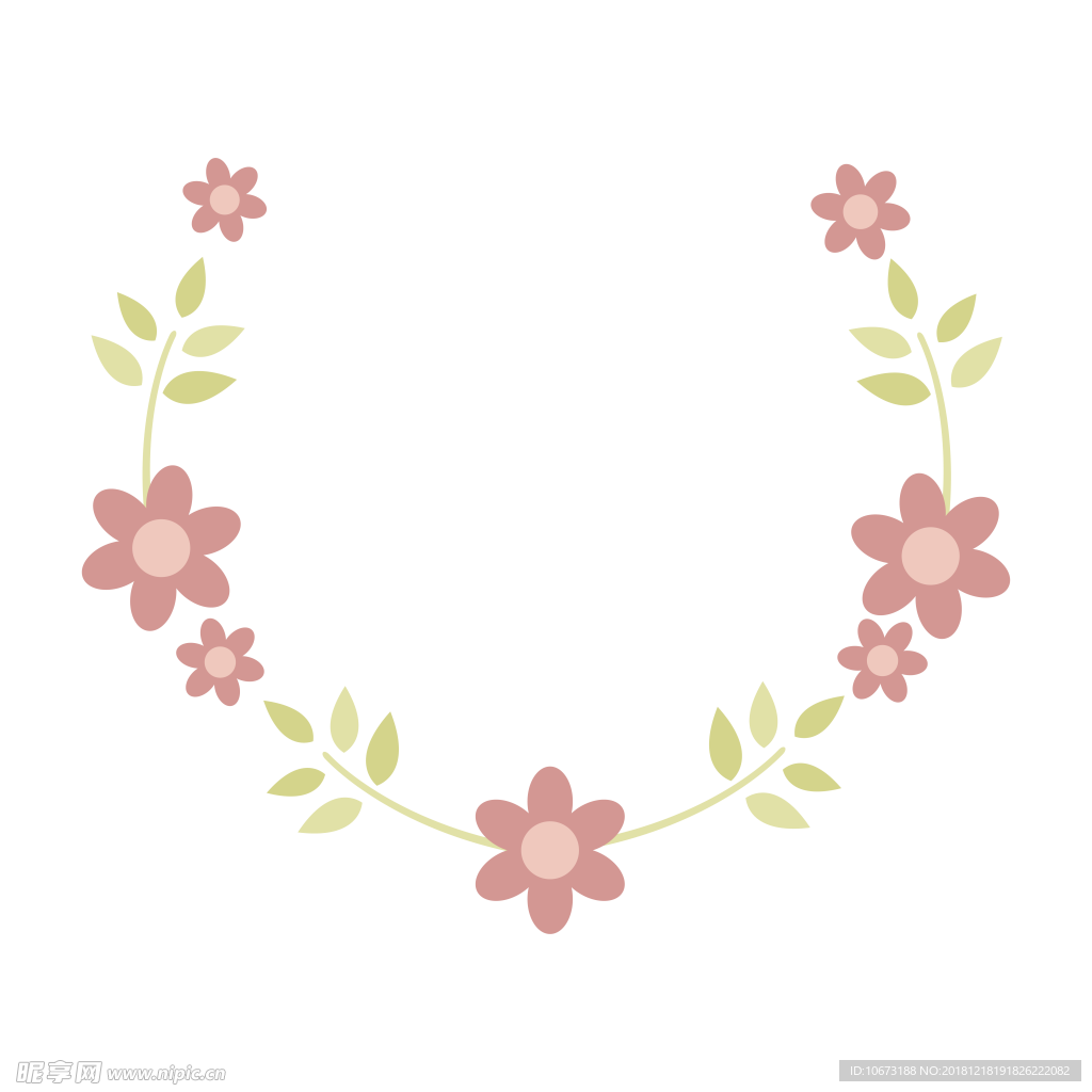 卡通花环图片