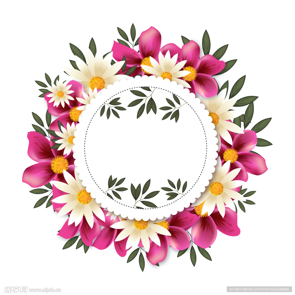 卡通花环图片
