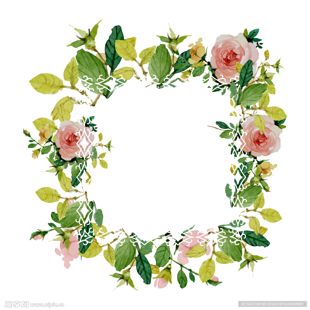 卡通花环图片