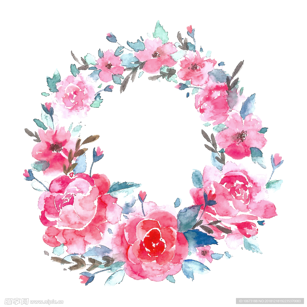 卡通花环图片