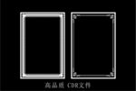 中式镂空花型 底纹边框 雕刻花