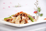 杏鲍菇炒爽肉