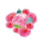 手绘玫瑰花