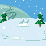 卡通雪景图片